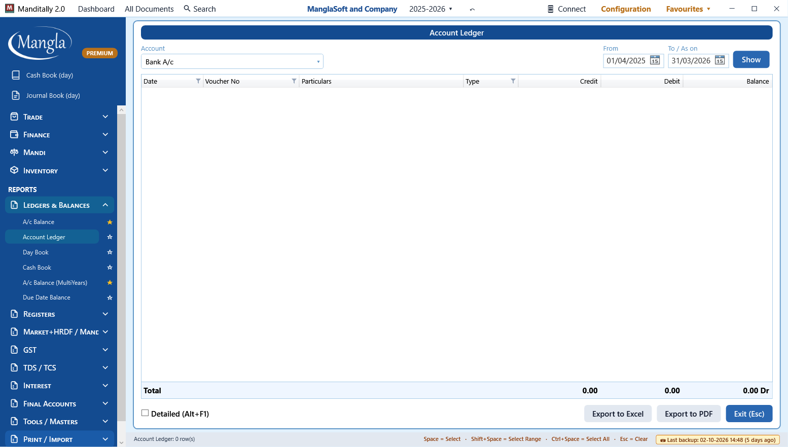 Account Ledger